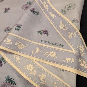Coach Floral Silk Scarf